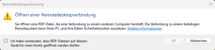 RDP - Neue Sicherheitsdialoge nach Update - 01